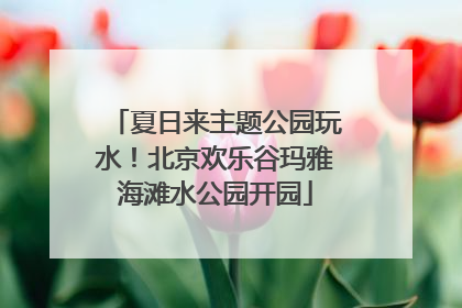 夏日来主题公园玩水！北京欢乐谷玛雅海滩水公园开园