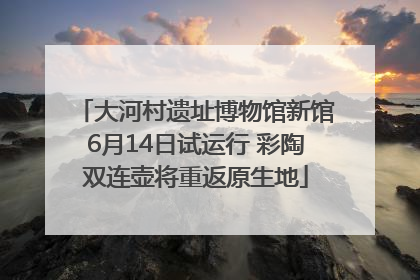 大河村遗址博物馆新馆6月14日试运行 彩陶双连壶将重返原生地