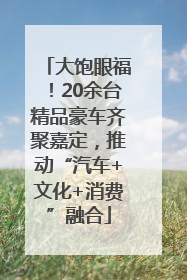 大饱眼福！20余台精品豪车齐聚嘉定，推动“汽车+文化+消费”融合