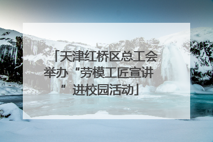 天津红桥区总工会举办“劳模工匠宣讲”进校园活动