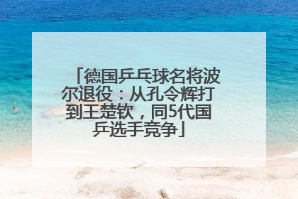 德国乒乓球名将波尔退役：从孔令辉打到王楚钦，同5代国乒选手竞争
