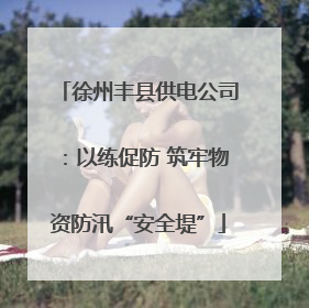 徐州丰县供电公司：以练促防 筑牢物资防汛“安全堤”