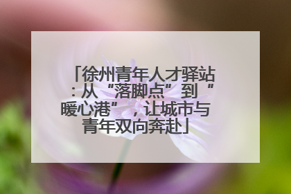 徐州青年人才驿站：从“落脚点”到“暖心港”，让城市与青年双向奔赴