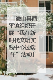 微山县西平镇组织开展“我在新时代文明实践中心过端午”活动