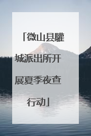微山县驩城派出所开展夏季夜查行动