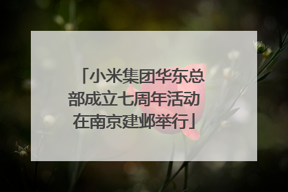 小米集团华东总部成立七周年活动在南京建邺举行