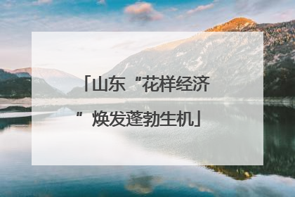 山东“花样经济”焕发蓬勃生机