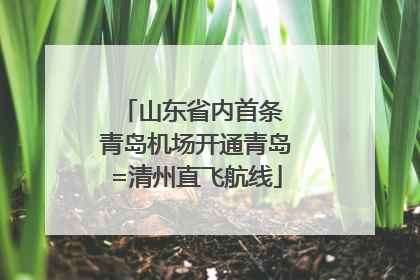 山东省内首条 青岛机场开通青岛=清州直飞航线