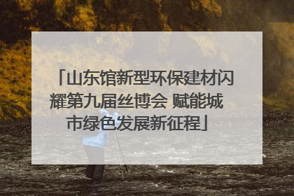 山东馆新型环保建材闪耀第九届丝博会 赋能城市绿色发展新征程