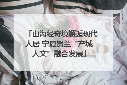 山海经奇境邂逅现代人居 宁夏贺兰“产城人文”融合发展