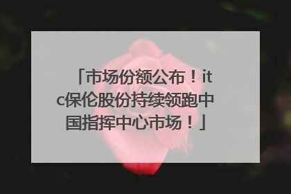 市场份额公布！itc保伦股份持续领跑中国指挥中心市场！