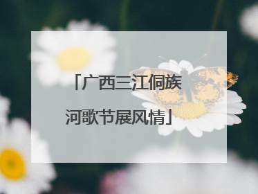 广西三江侗族河歌节展风情