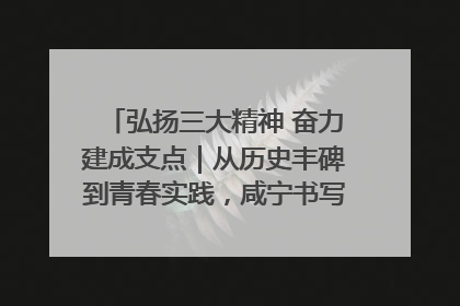 弘扬三大精神 奋力建成支点｜从历史丰碑到青春实践，咸宁书写精神传承新篇章