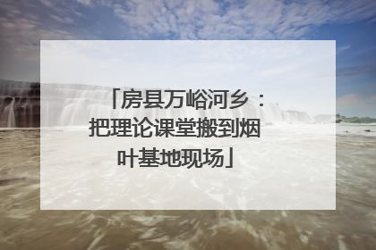 房县万峪河乡：把理论课堂搬到烟叶基地现场