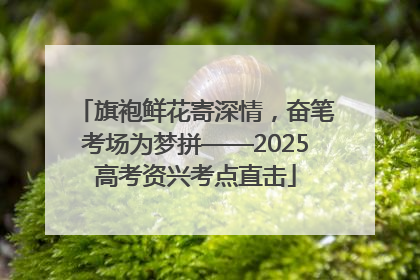 旗袍鲜花寄深情，奋笔考场为梦拼——2025高考资兴考点直击