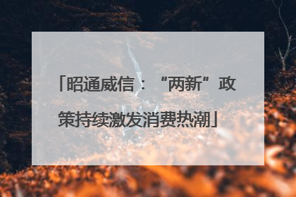 昭通威信：“两新”政策持续激发消费热潮