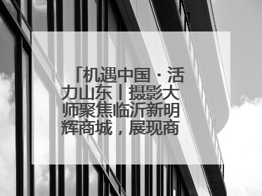 机遇中国・活力山东丨摄影大师聚焦临沂新明辉商城，展现商贸物流新风貌