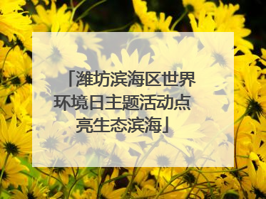 潍坊滨海区世界环境日主题活动点亮生态滨海