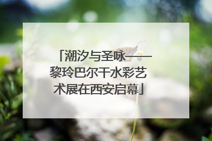 潮汐与圣咏——黎玲巴尔干水彩艺术展在西安启幕