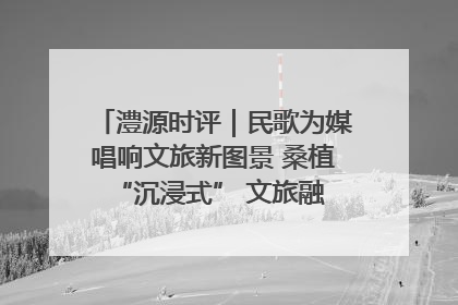 澧源时评｜民歌为媒唱响文旅新图景 桑植 “沉浸式” 文旅融合的破圈启示