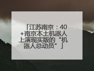 江苏南京：40+南京本土机器人上演现实版的“机器人总动员”