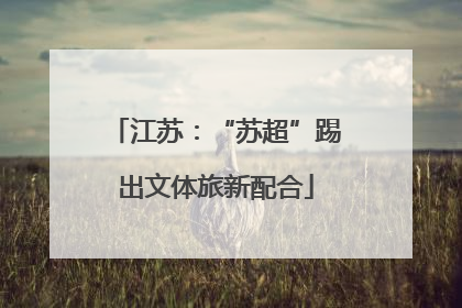 江苏：“苏超”踢出文体旅新配合
