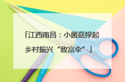 江西南昌：小菌菇撑起乡村振兴“致富伞”