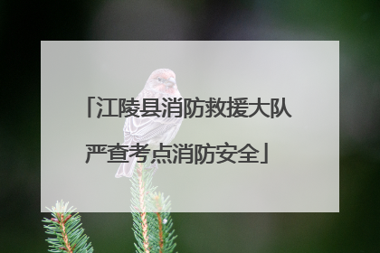 江陵县消防救援大队严查考点消防安全