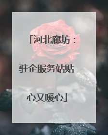 河北廊坊：驻企服务站贴心又暖心
