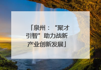 泉州：“聚才引智”助力战新产业创新发展
