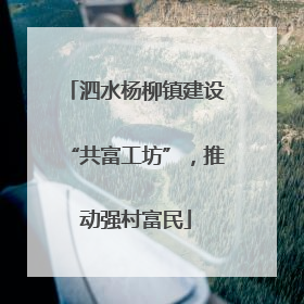 泗水杨柳镇建设“共富工坊”，推动强村富民