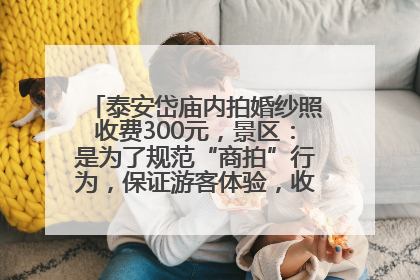 泰安岱庙内拍婚纱照收费300元，景区：是为了规范“商拍”行为，保证游客体验，收取费用全部上交国库