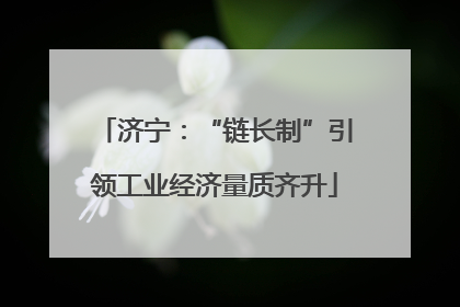 济宁：“链长制”引领工业经济量质齐升