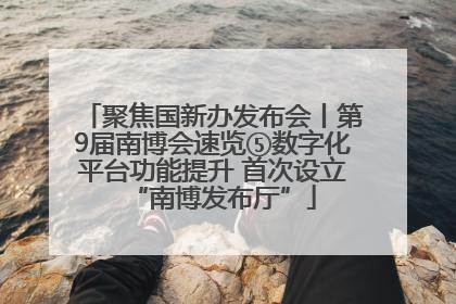 聚焦国新办发布会丨第9届南博会速览⑤数字化平台功能提升 首次设立“南博发布厅”