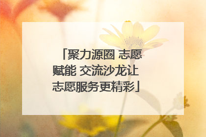 聚力源圈 志愿赋能 交流沙龙让志愿服务更精彩