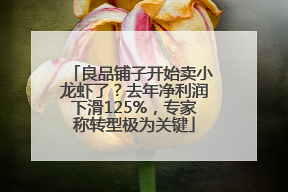 良品铺子开始卖小龙虾了？去年净利润下滑125%，专家称转型极为关键