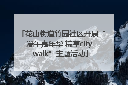 花山街道竹园社区开展“端午嘉年华 粽享city walk”主题活动