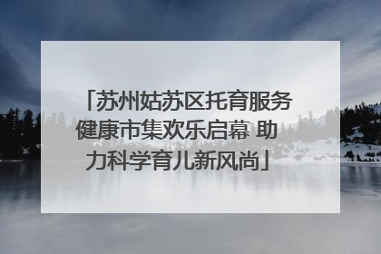 苏州姑苏区托育服务健康市集欢乐启幕 助力科学育儿新风尚