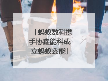 蚂蚁数科携手协鑫能科成立蚂蚁鑫能