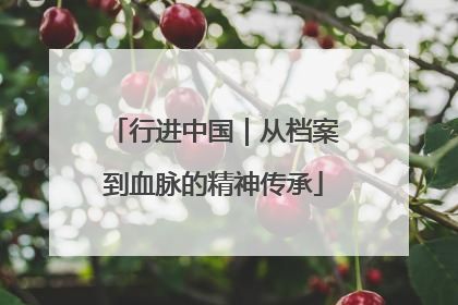 行进中国｜从档案到血脉的精神传承