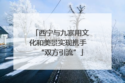 西宁与九寨用文化和美景实现携手“双方引流”