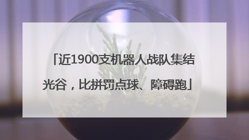 近1900支机器人战队集结光谷，比拼罚点球、障碍跑