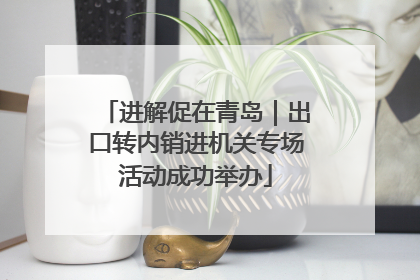 进解促在青岛｜出口转内销进机关专场活动成功举办