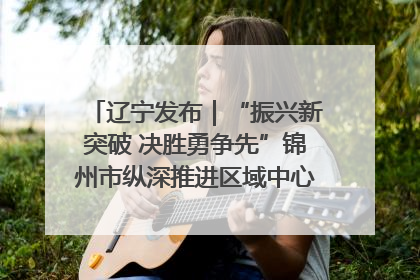 辽宁发布｜“振兴新突破 决胜勇争先”锦州市纵深推进区域中心城市建设 打造高质量发展新增长极