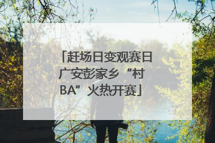 赶场日变观赛日 广安彭家乡“村BA”火热开赛