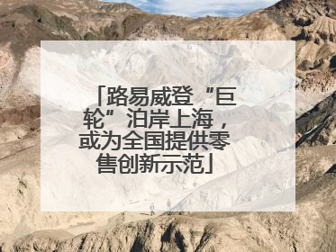 路易威登“巨轮”泊岸上海，或为全国提供零售创新示范