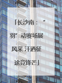 长沙南：“羽”动赛场展风采 汗洒征途竞锋芒