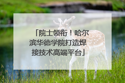院士领衔！哈尔滨华德学院打造焊接技术高端平台