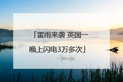 雷雨来袭 英国一晚上闪电3万多次