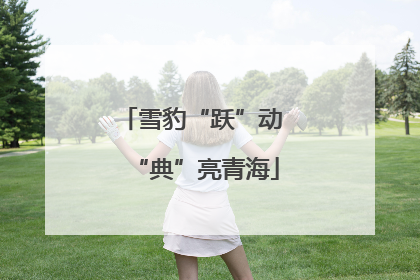 雪豹“跃”动 “典”亮青海